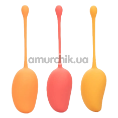 Набор вагинальных шариков Kegel Training Set Mango Squeeze Relax Repeat, оранжевый - Фото №1