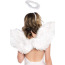 Комплект аксессуаров ангела Leg Avenue Feather Angel Wings & Halo Accessory Kit белый: крылья + нимб - Фото №6