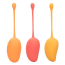 Набор вагинальных шариков Kegel Training Set Mango Squeeze Relax Repeat, оранжевый - Фото №1