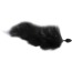 Анальна пробка з чорно-блакитним хвостом Horny Kitten, чорна - Фото №7