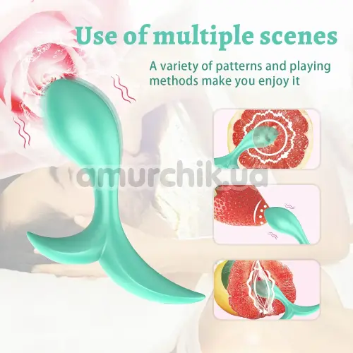 Анальна пробка з вібрацією Odeco Every Night Toys Sally, бірюзова