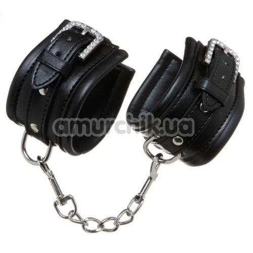 Фиксаторы для рук DS Fetish Diamond Wrist Restraints, черные