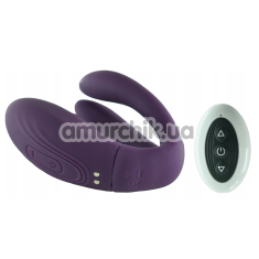 Вибратор с пульсацией Leena Remote Control Dual Stimulator, фиолетовый - Фото №1
