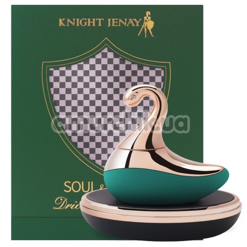 Симулятор орального секса для женщин с вибрацией Knight Jenay Soul & Desire, зеленый