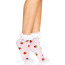 Шкарпетки Leg Avenue Strawberry Ruffle Top Anklets, білі - Фото №0