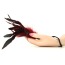 Перышко для ласк Pleasure Feather Body Tickler, красное - Фото №4