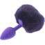 Анальная пробка с фиолетовым хвостиком Honey Bunny Tail, фиолетовая - Фото №2