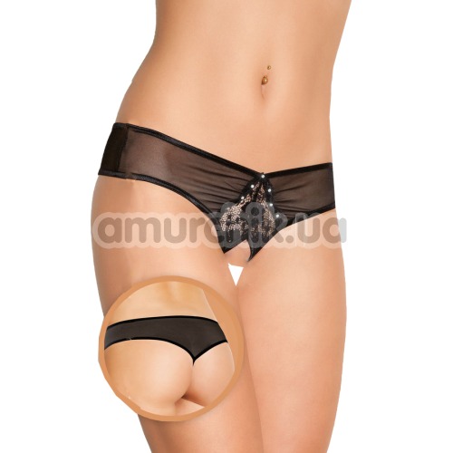 Трусики-шортики жіночі Panties чорні (модель 2400)