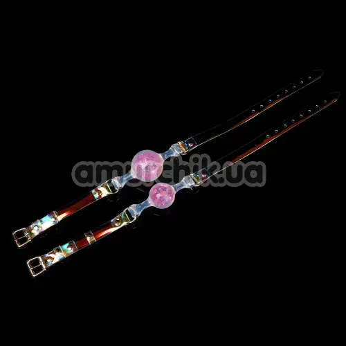 Кляп Univibe Crystal Gag L, рожевий