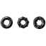 Набор из 3 эрекционных колец Renegade Dyno Rings Super Stretchable Rings, черный - Фото №0