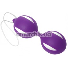 Вагінальні кульки Essensual Silicone Kegel Balls, фіолетові - Фото №1