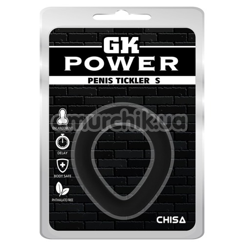 Эрекционное кольцо GK Power Penis Tickler S, черное