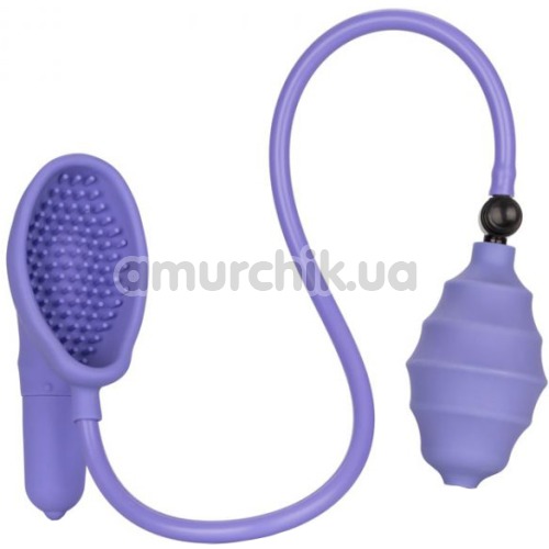 Вакуумная помпа с вибрацией для клитора Intimate Pump, фиолетовая - Фото №1