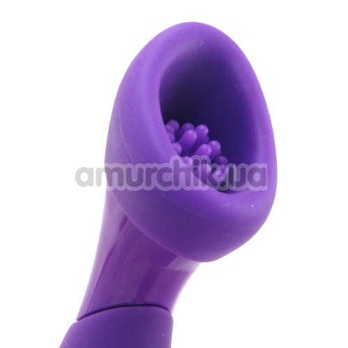 Вакуумная помпа для клитора с вибрацией Body & Soul Scintillation, фиолетовая