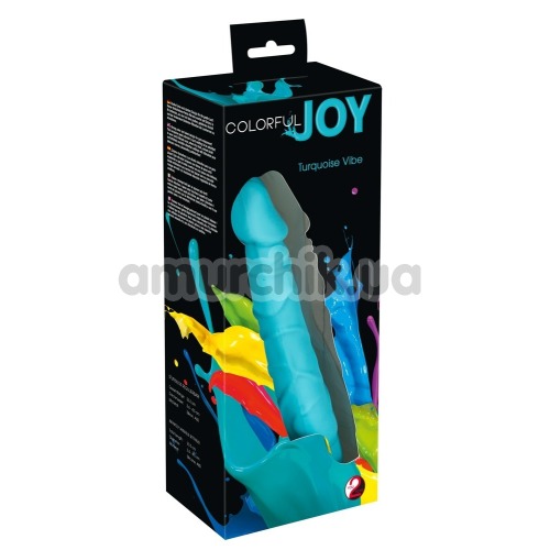 Вибратор Colorful Joy, голубой