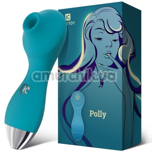 Симулятор орального сексу для жінок KissToy Polly, блакитний