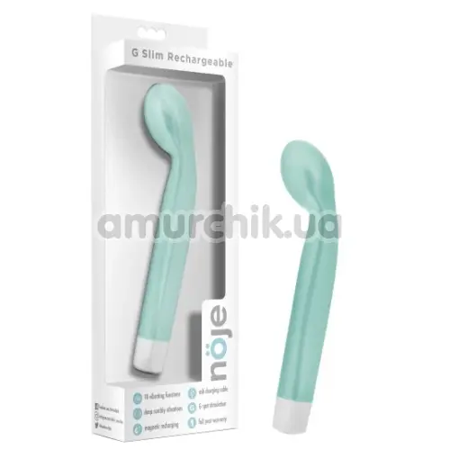 Вібратор для точки G Noje G Slim Rechargeable, бірюзовий