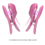 Зажимы для сосков с вибрацией и электростимуляцией Pretty Love Nipple Clips Romantic Wawe II, розовые - Фото №6