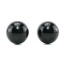 Вагинальные шарики Black Glass Ben-Wa Balls Medium, черные - Фото №2