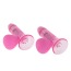Вакуумные стимуляторы для сосков с вибрацией Vibrating Nipple Pump, розовые - Фото №1