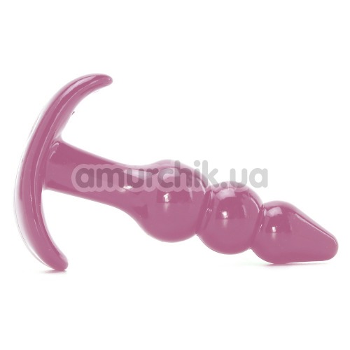 Анальна пробка Jelly Rancher Ripple T - Plug, рожева