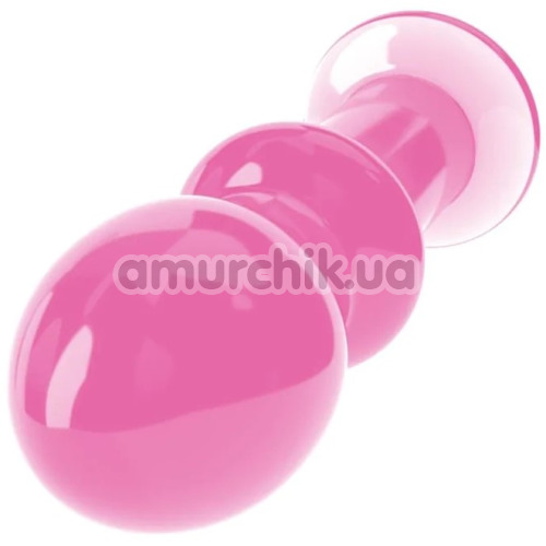 Анальная пробка Love Toy Glass Romance Dildo GS14, розовая