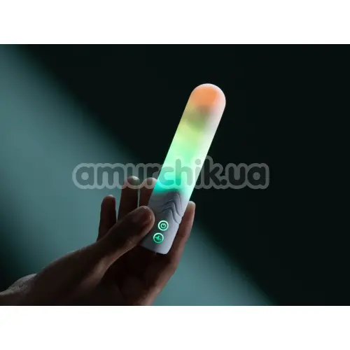 Клиторальный вибратор с подсветкой Illumination The Bullet, белый