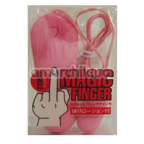 Вибро-яйцо Magic finger розовое