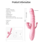 Анально-вагинально-клиторальный вибратор с подогревом и пульсацией Boss Series Ada, розовый - Фото №2