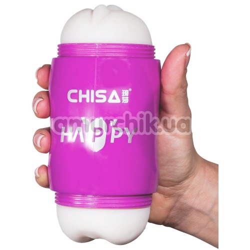 Мастурбатор с вибрацией Chisa Happy Cup Pussy & Ass Masturbator