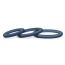 Набор эрекционных колец Hombre Snug Fit Silicone Thin C-Rings, синий - Фото №1