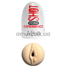 Мастурбатор в виде вагины Alive Mini Shot Vaginal Experience, телесный - Фото №1