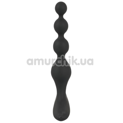 Анальная цепочка с вибрацией Black Velvets Rechargeable Anal Beads, черная