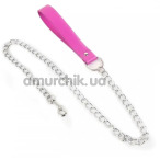 Повідець DS Fetish Chain Leash, рожевий - Фото №1