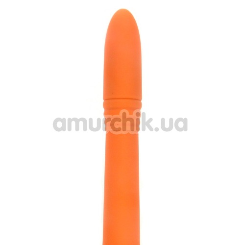 Вибратор Neon Luv Touch Ribbed Slims оранжевый