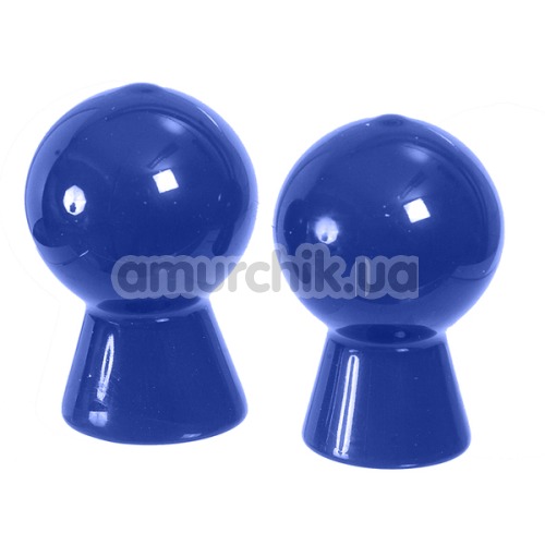 Вакуумные стимуляторы для сосков Nipple Pleaser, голубые - Фото №1