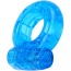 Виброкольцо Reusable Cock Ring, голубое - Фото №3