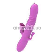 Анально-вагинально-клиторальный вибратор с подогревом и пульсацией Boss Series Ada, фиолетовый - Фото №1