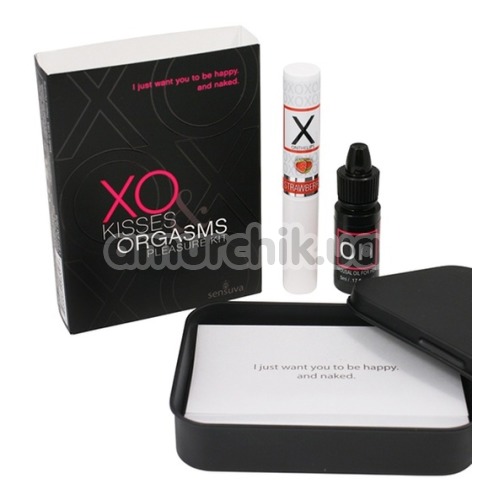 Набір Sensuva XO Kisses & Orgasms Pleasure Kit: стимулююча олія і бальзам для губ