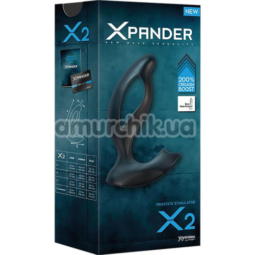 Стимулятор простати Xpander Prostate Stimulator X2 Large, чорний