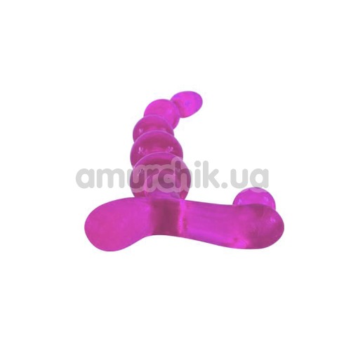 Анальный стимулятор Bendy Twist 22.5 см, фиолетовый
