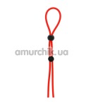Ерекційне кільце Dream Toys Lit-Up Rings Stretchy Lasso Cage, червоне - Фото №1
