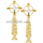 Затискачі для сосків Taboom Nipple Play Sex Clamps, золоті - Фото №1