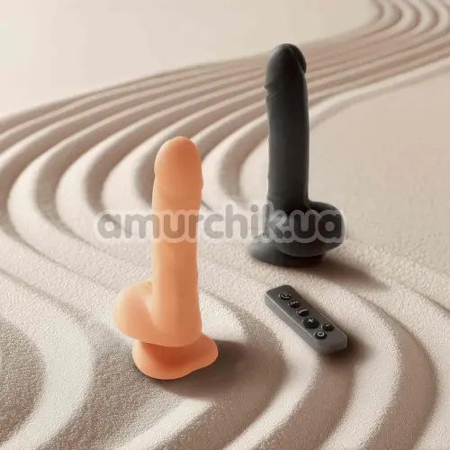 Вибратор с ротацией Strap-On-Me Rotating & Vibrating Realistic Dildo L, черный