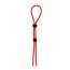 Ерекційне кільце Dream Toys Lit-Up Rings Stretchy Lasso Cage, червоне - Фото №0