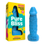 Мыло в виде пениса с присоской Pure Bliss Big, голубое - Фото №4