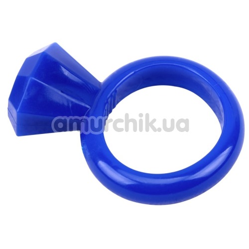 Набор из 2 эрекционных колец GK Power Diamond Cock Ring, бело-синий