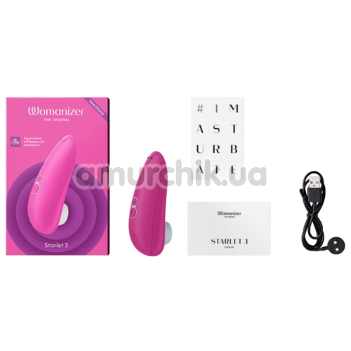 Симулятор орального секса для женщин Womanizer Starlet 3, розовый