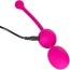 Вагинальные шарики с вибрацией Rechargeable Dual Kegel, розовые - Фото №4