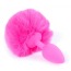 Анальная пробка с розовым хвостиком Boss Series Exclusivity Silikon Bunny Tail, розовая - Фото №2